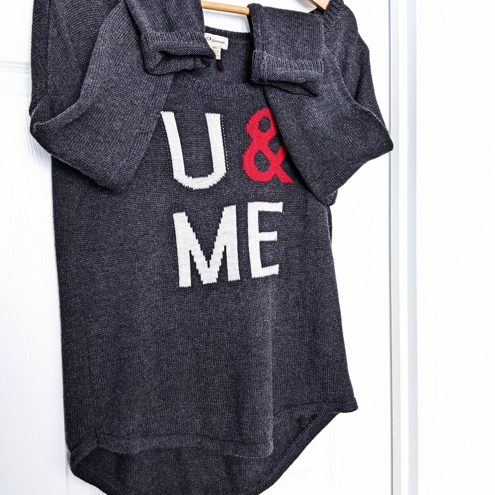 Grey Autumn Knit Sweater. Small.